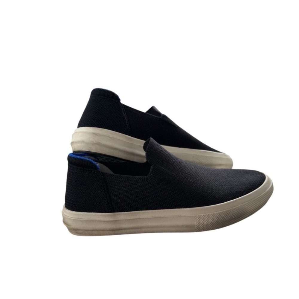 Rothys Shoes The Sneaker Black Solid Knit Slip On Casual Unisex Shoes Womens 7.5
